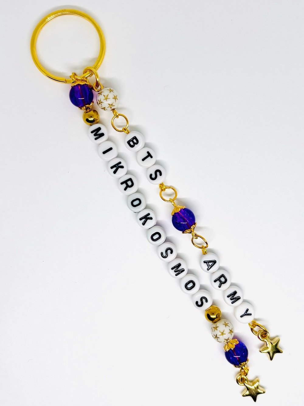 BTS ARMY "Mikrokosmos" Beaded Keychain